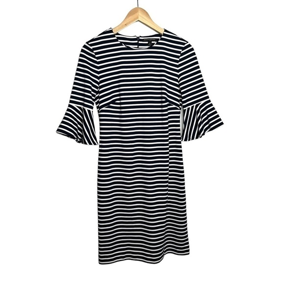 Banana Republic Knit Striped Shift Dress Sz 6P - Picture 3 of 8